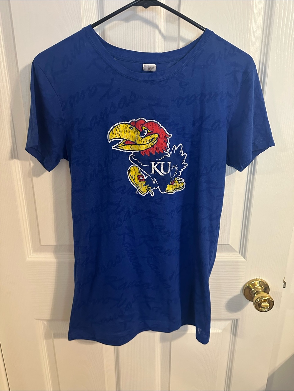 University of Kansas Jayhawk Graphic Tee - Royal Blue